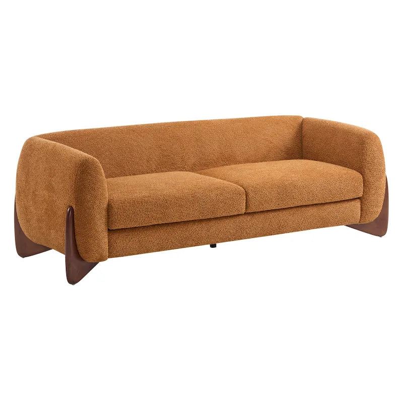 Upholstered Boucle 3-Seat Sofa
