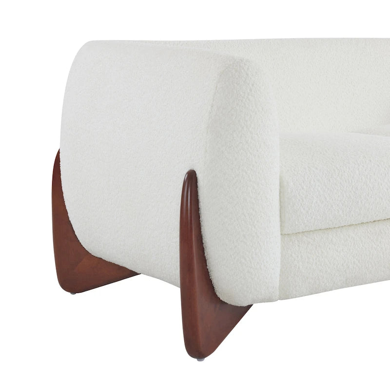 Upholstered Boucle 3-Seat Sofa