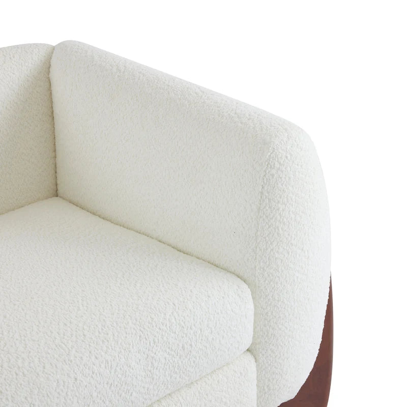 Upholstered Boucle 3-Seat Sofa