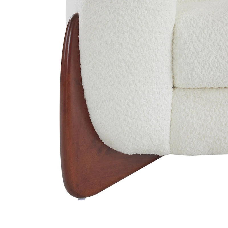 Upholstered Boucle 3-Seat Sofa