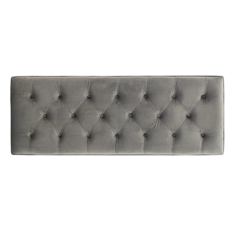 Tufted Acrylic Bench - 48x18x18. - 48 W x 18 L x 18 H - 48Wx18Dx18H