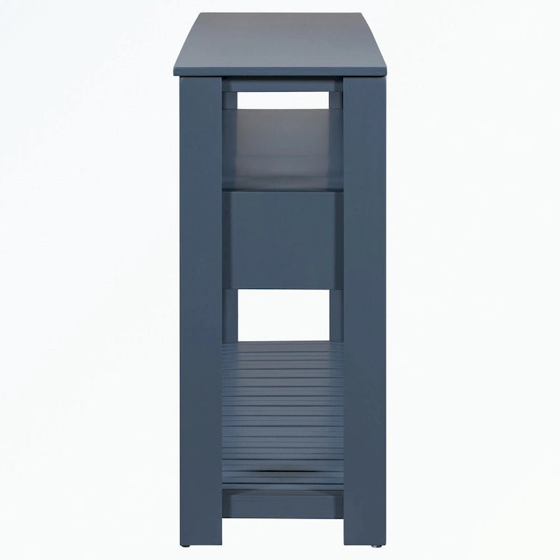 Console Table with 4 Drawers and 2 Shelves