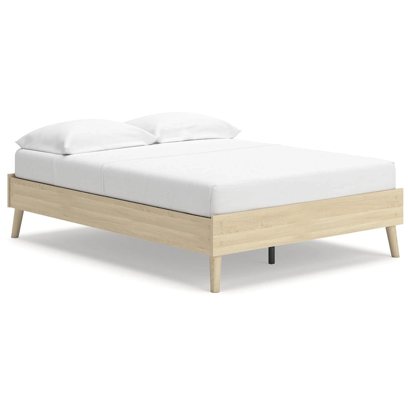 Light Brown Platform Bed