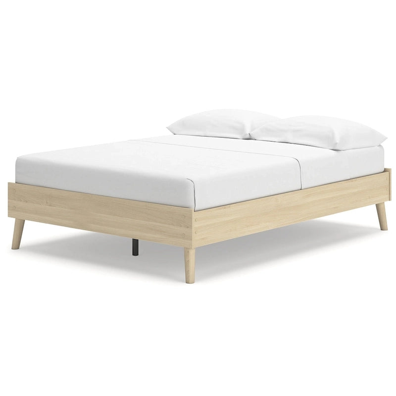 Light Brown Platform Bed