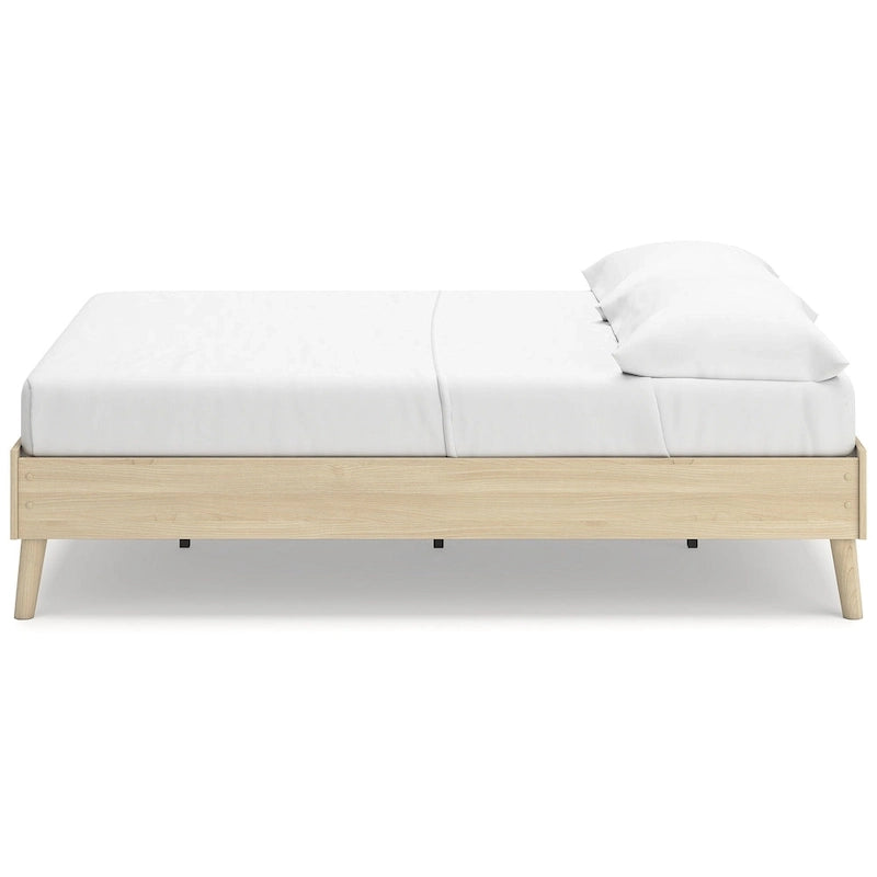 Light Brown Platform Bed