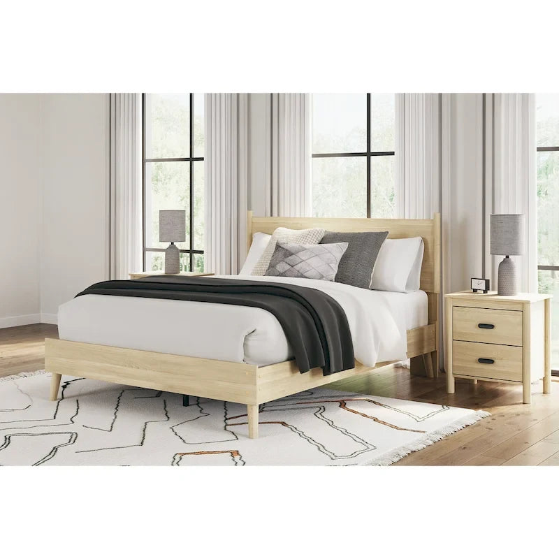 Light Brown Platform Bed