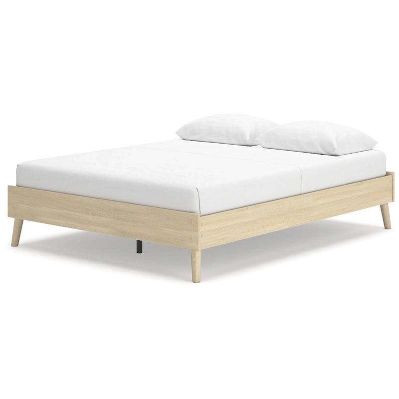 Light Brown Platform Bed