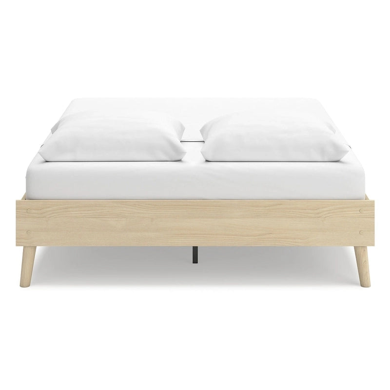 Light Brown Platform Bed
