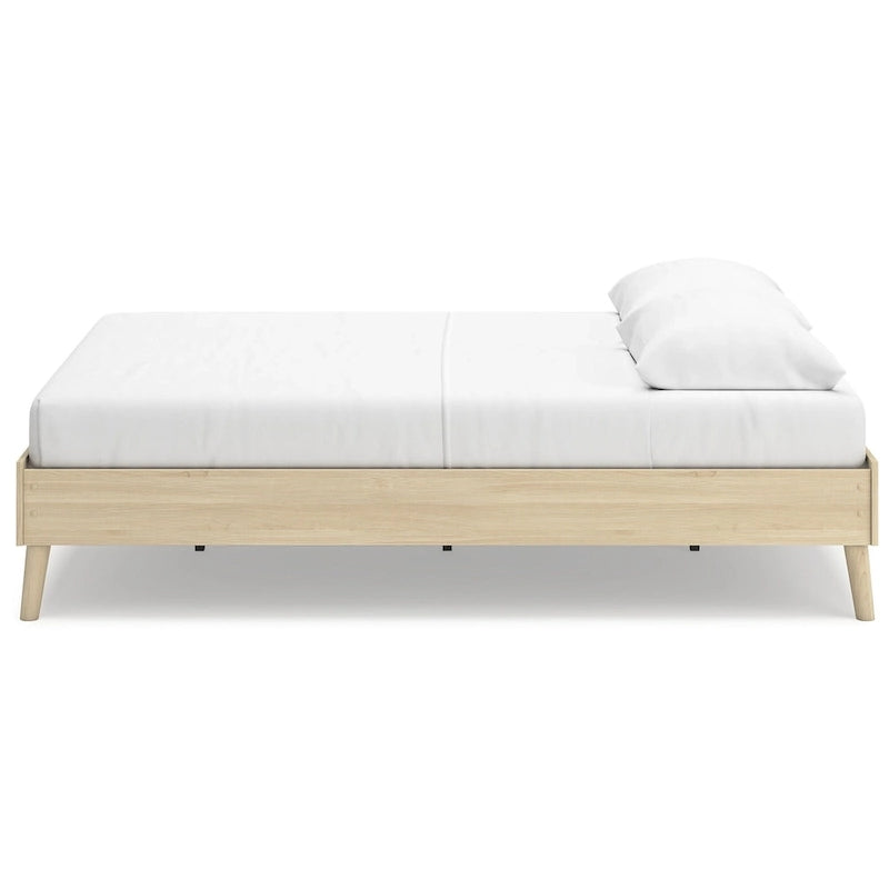 Light Brown Platform Bed