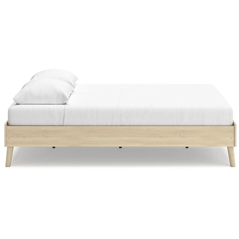 Light Brown Platform Bed