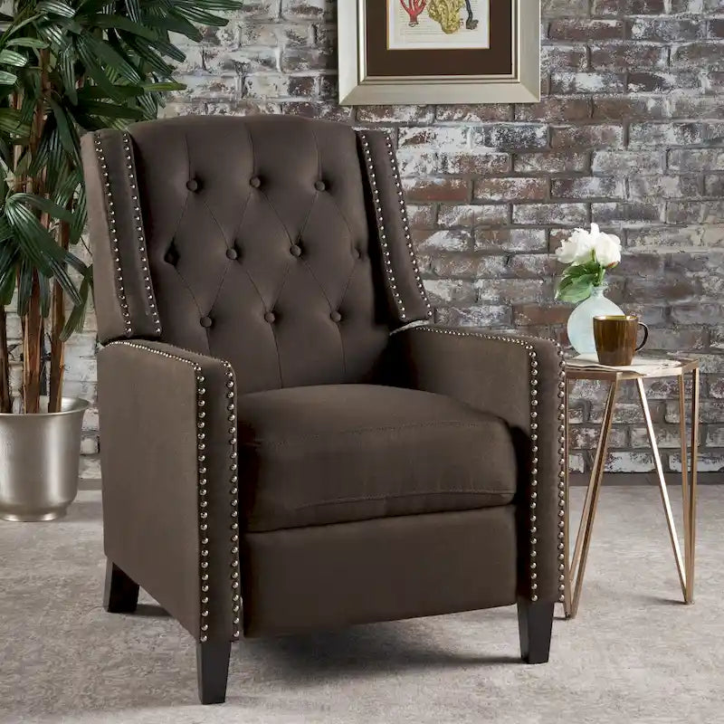 Tufted Fabric Recliner