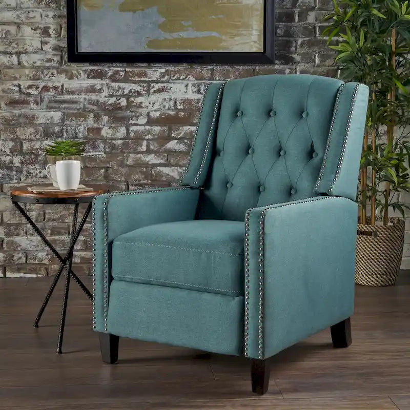 Tufted Fabric Recliner