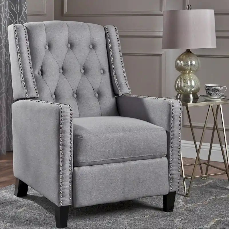 Tufted Fabric Recliner