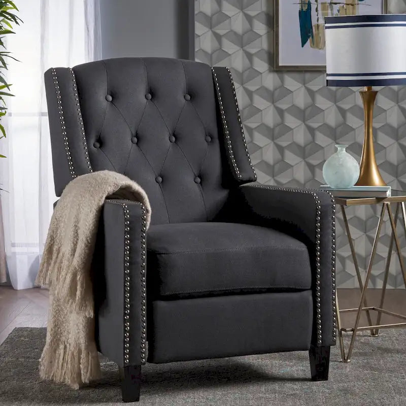Tufted Fabric Recliner