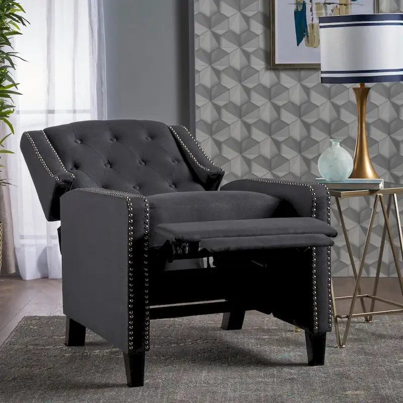 Tufted Fabric Recliner