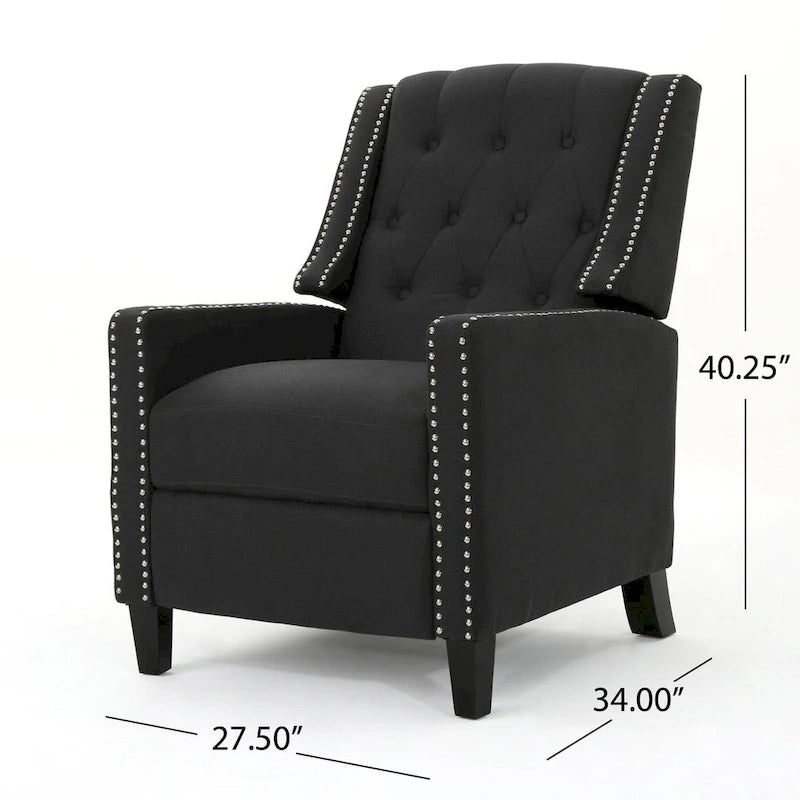 Tufted Fabric Recliner