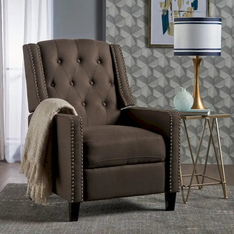 Tufted Fabric Recliner