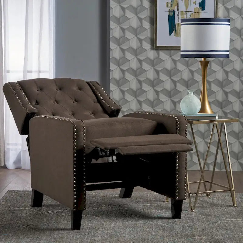 Tufted Fabric Recliner