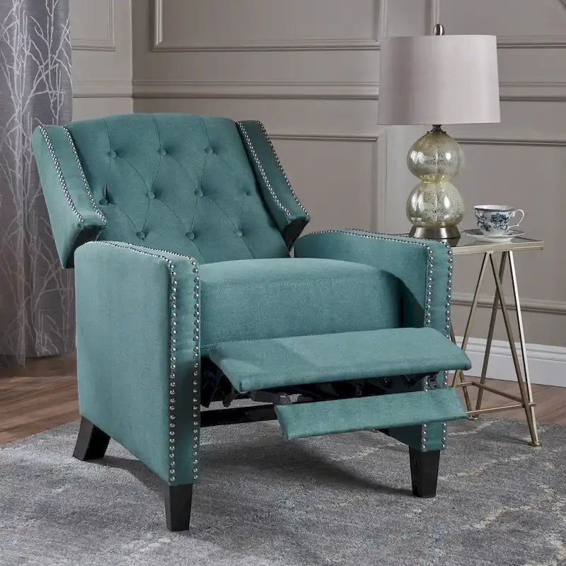 Tufted Fabric Recliner