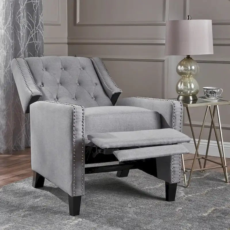 Tufted Fabric Recliner