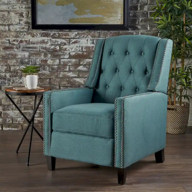 Tufted Fabric Recliner