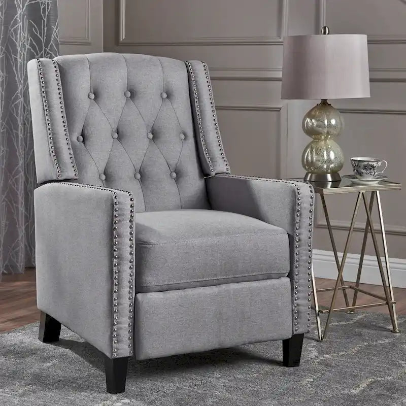 Tufted Fabric Recliner