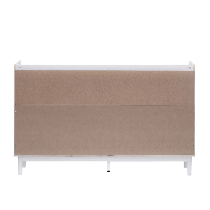 Modern Gallery Top Solid Wood Dresser