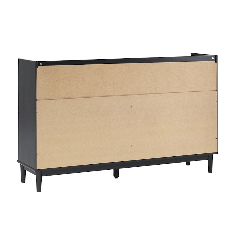 Modern Gallery Top Solid Wood Dresser