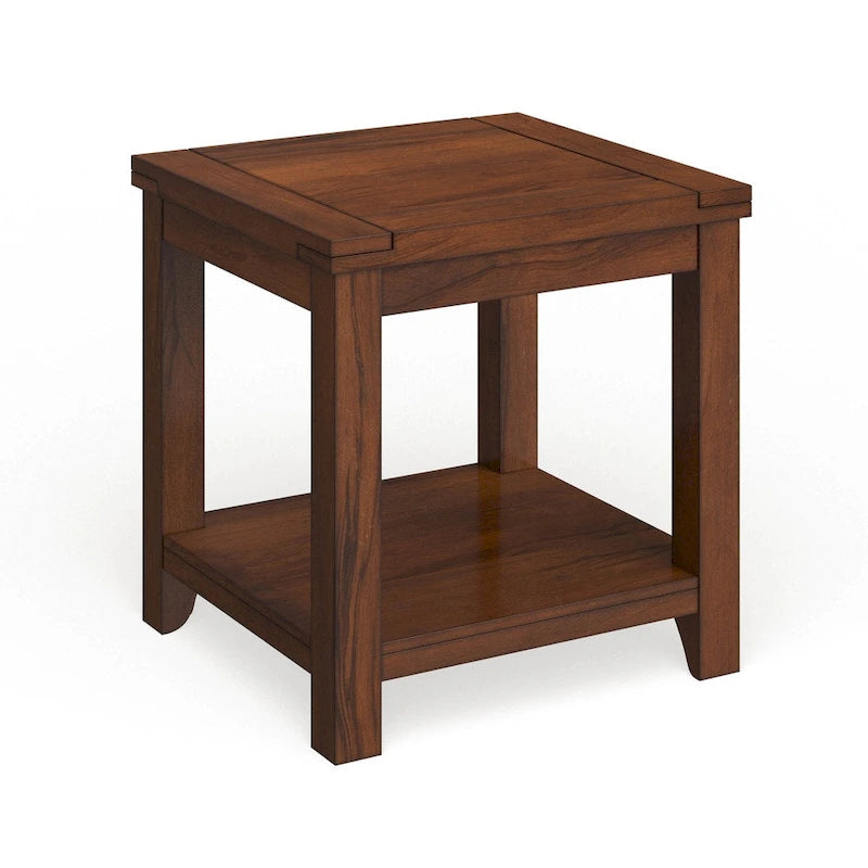 24-inch Solid Wood 1-Shelf Side Table