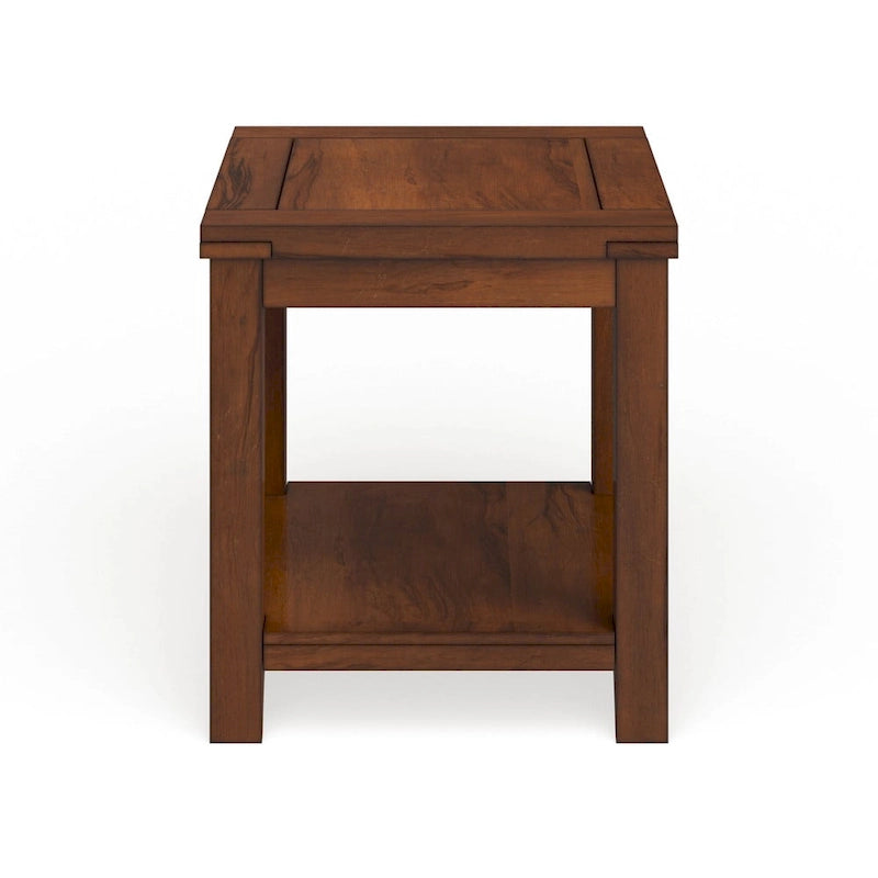 24-inch Solid Wood 1-Shelf Side Table