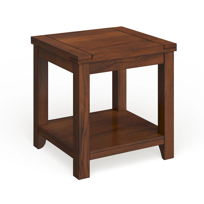 24-inch Solid Wood 1-Shelf Side Table
