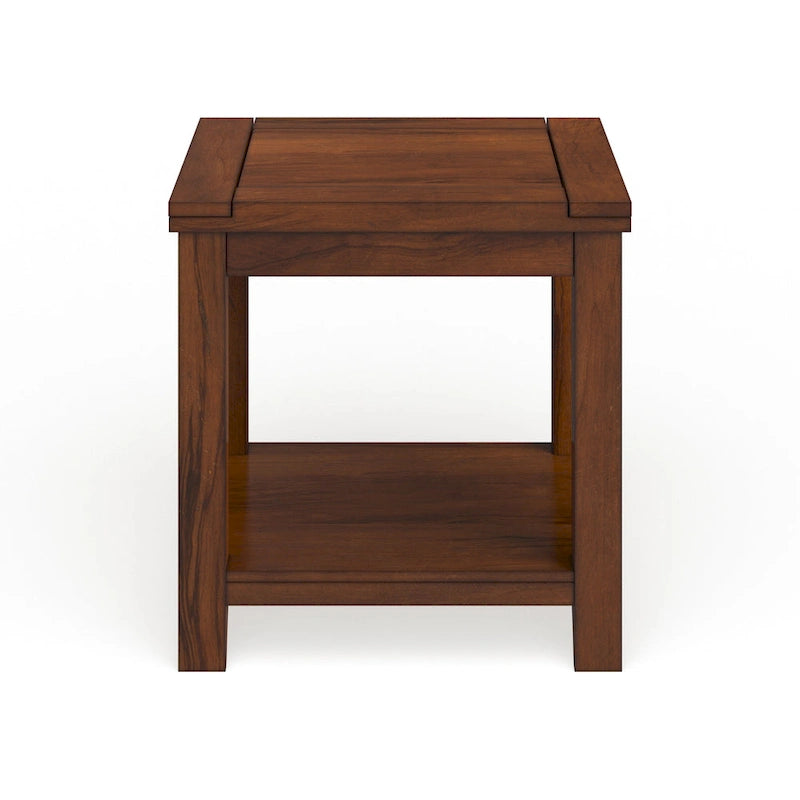24-inch Solid Wood 1-Shelf Side Table