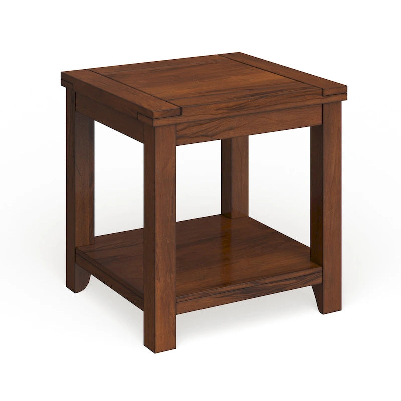 24-inch Solid Wood 1-Shelf Side Table