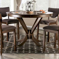 Furniture of America Oskam Traditional 53-inch Solid Wood Counter Height Table (Table Only)