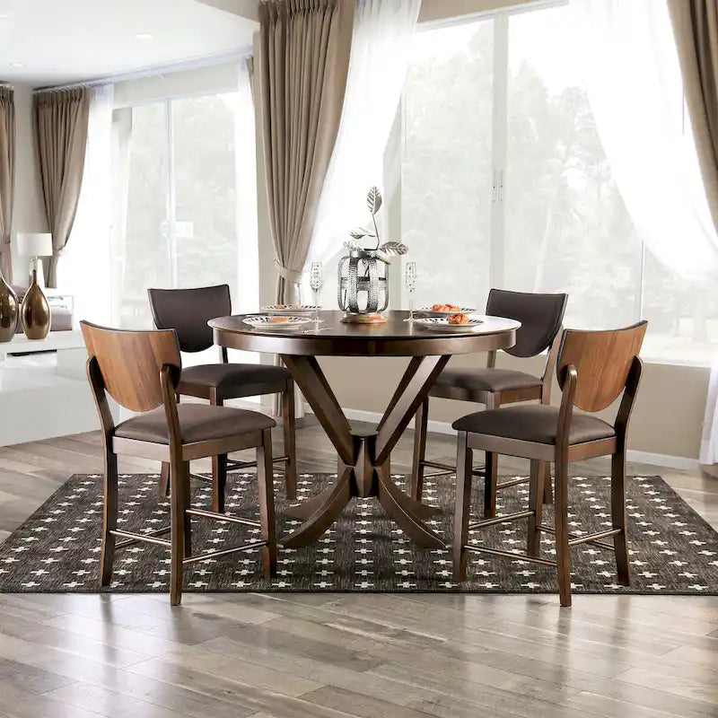 Traditional 53-inch Solid Wood Counter Height Table (Table Only)