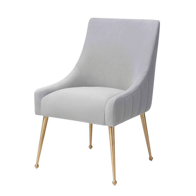 Dining Chair Velvet Side Chair with Stainless Steel Leg