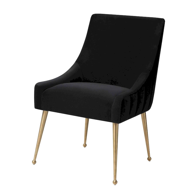Dining Chair Velvet Side Chair with Stainless Steel Leg