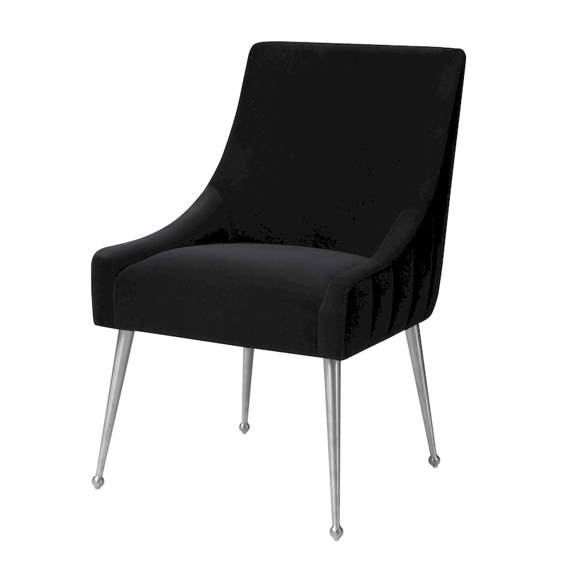 Dining Chair Velvet Side Chair with Stainless Steel Leg