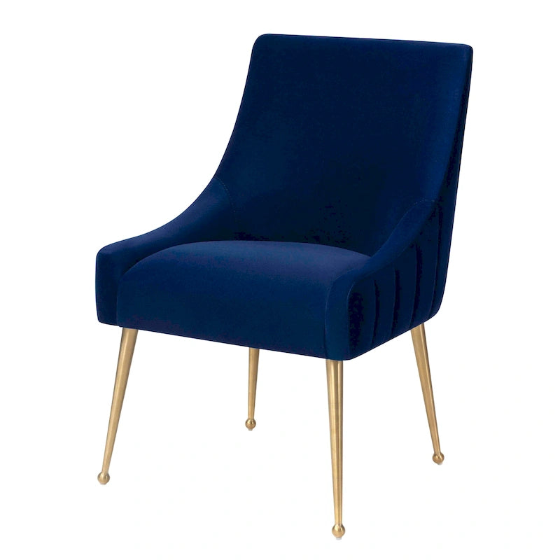 Dining Chair Velvet Side Chair with Stainless Steel Leg