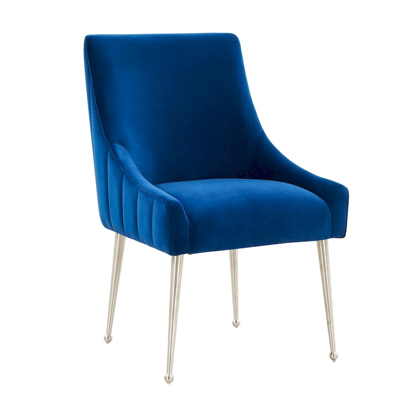 Dining Chair Velvet Side Chair with Stainless Steel Leg