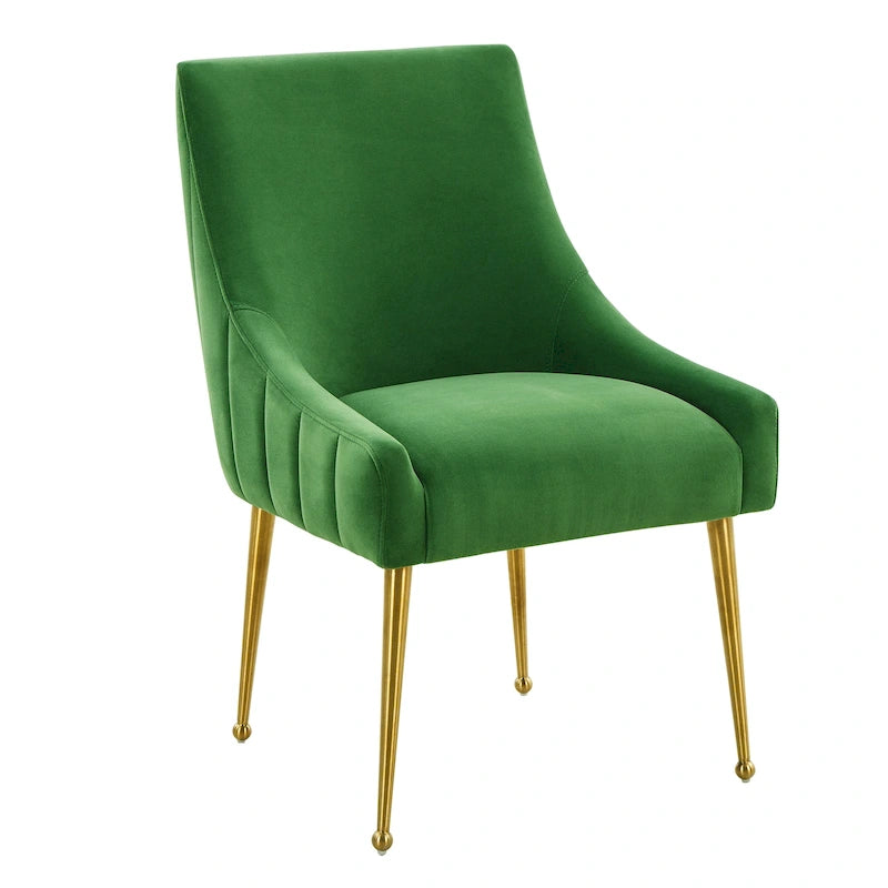 Dining Chair Velvet Side Chair with Stainless Steel Leg