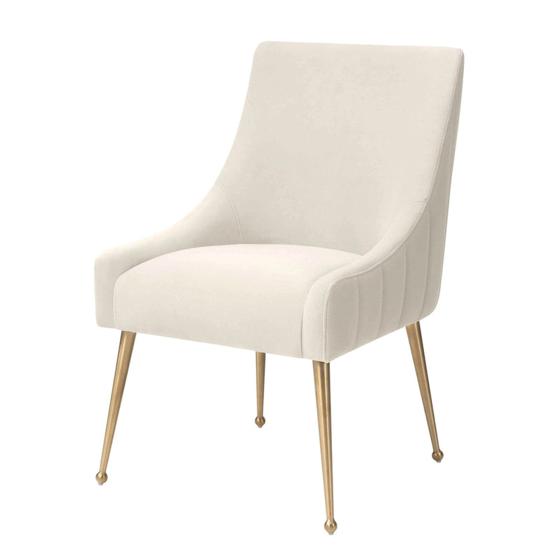Dining Chair Velvet Side Chair with Stainless Steel Leg