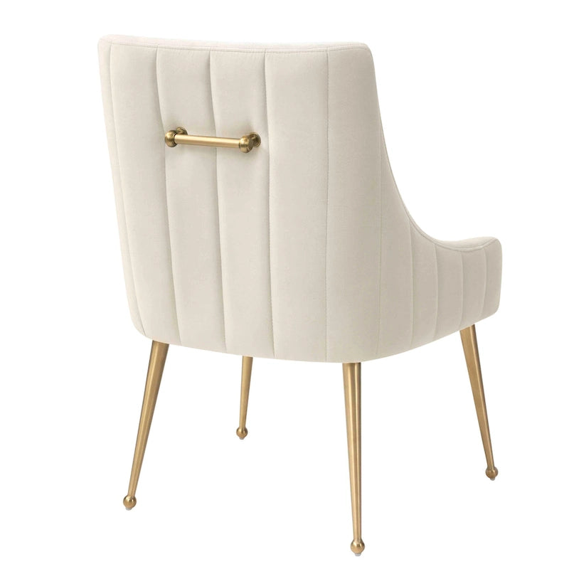 Dining Chair Velvet Side Chair with Stainless Steel Leg