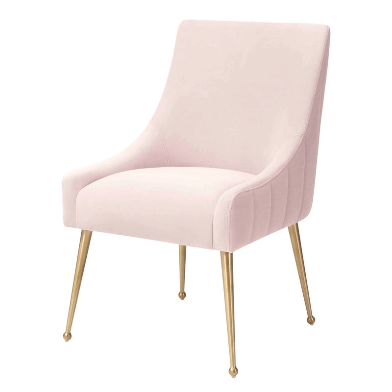 Dining Chair Velvet Side Chair with Stainless Steel Leg