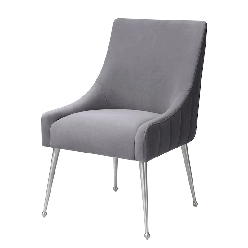 Dining Chair Velvet Side Chair with Stainless Steel Leg