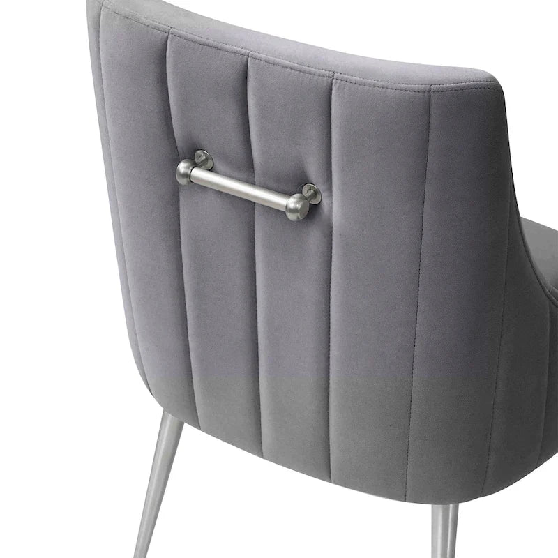 Dining Chair Velvet Side Chair with Stainless Steel Leg