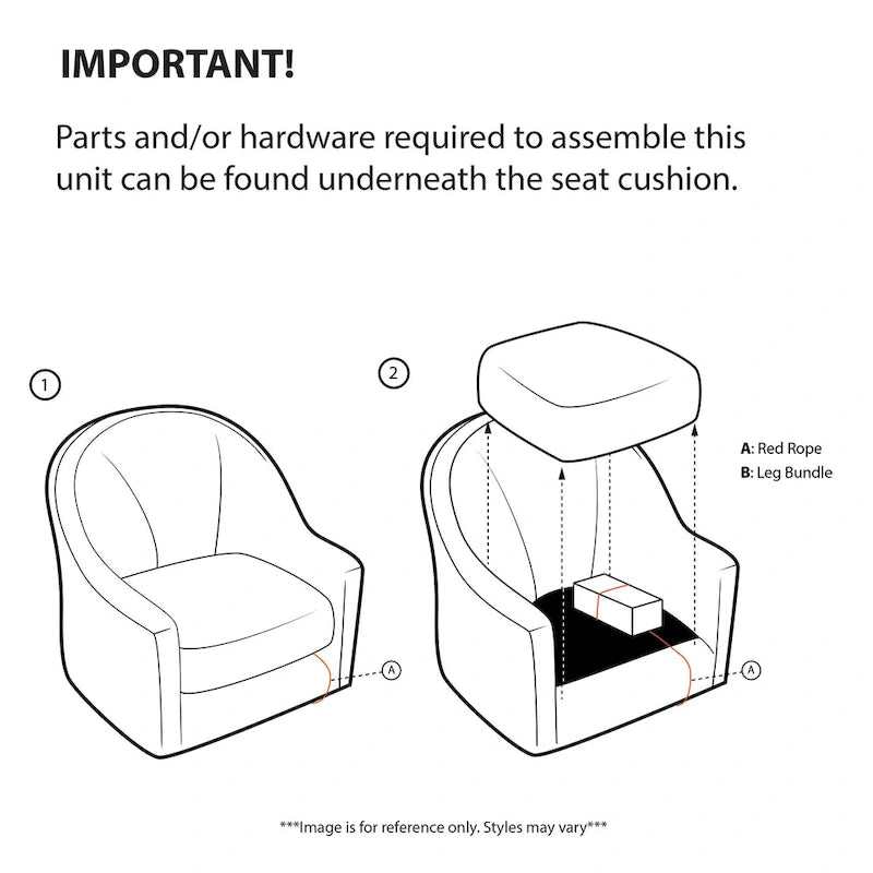 360-degree Swivel Arm Chair