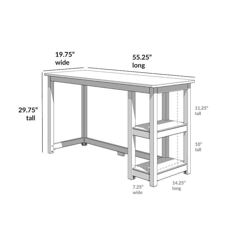 Desk with Bookshelves