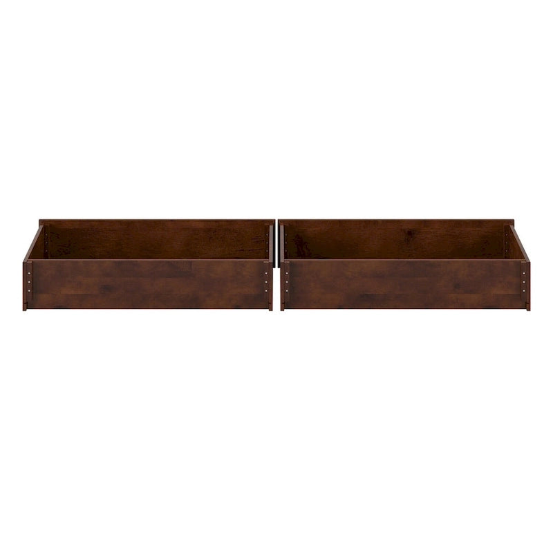 Twin-Full Mid-Century Modern Under Bed Storage Drawers