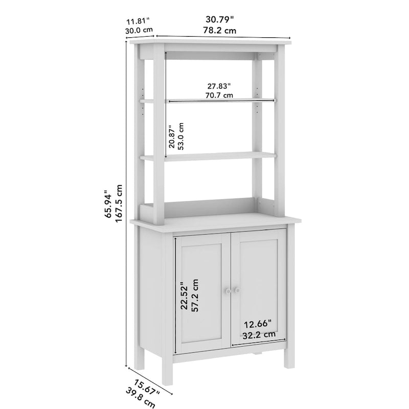 5 Shelf Bookcase with Doors